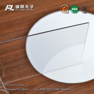 China 8mm klarer statischer zerstreuender Acrylschichtwiderstand zu den chemischen Lösungsmitteln zu verkaufen