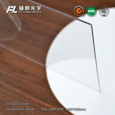 China Fireproof 19mm PMMA Acrylic Sheet , Abrasion Resistant Plastic Sheets Hard To Break for sale