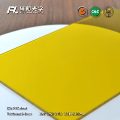 China Yellow Anti Static Poly Sheet 18mm Thick , Acrylic Plastic Sheet Cut To Size for sale