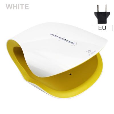 China Fashionable professional salon S8 48W nail lamp UV nail dryer UV glue nail polish nail lamp LED nail machine fast treatment phototherapy lamp for sale