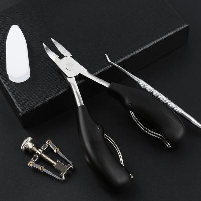 China Fashionable New Product 3 Color Stainless Steel 3pcs Nail Clipper Tool Kit Portable Manicure Pedicure Set for sale