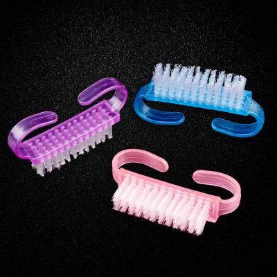 China Fashion Mini Nail Dust Brush Remover Brush Nail Art Cleaning Plastic Tool for sale