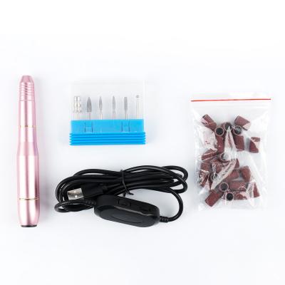 China Fashionable High Quality Light Weight Nail Polisher Portable Electric Nail File Bite Drill Machine Art For Beauty for sale