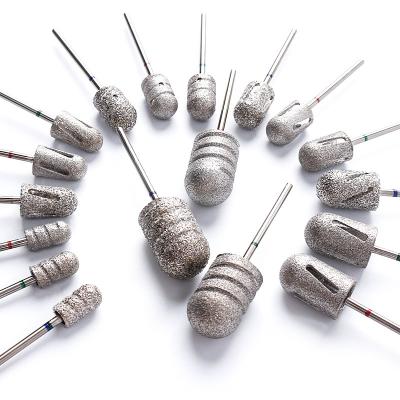 China High Quality Nail Art DIY Stainless Steel Round Edging Manicure Cuticle Nail Grinding Head Tool for sale