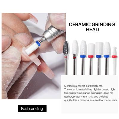 China Wholesale Hot Sale Nail Art DIY Nail Master Manicure Tool Ceramic Grinding Polishing Drill Bit for sale