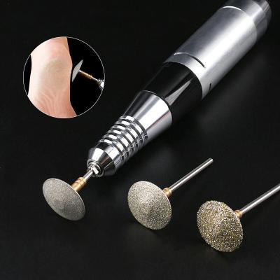 China Wholesale High Quality Umbrella Shape Nail Art DIY Stainless Steel Foot Nail Grinding Grinding Head Set Nail Drill Bit Tool for sale