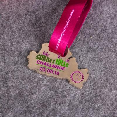 China Awards for Award Ceremony Zinc Alloy Special Shaped Medal Promotion Business Medal Running Sports Events Metal Medal for sale