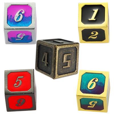 China DND Dice Sets Can Be Customized Logo D6 Metal Dies Set DND Dice Set Polyhedral Wholesale for sale