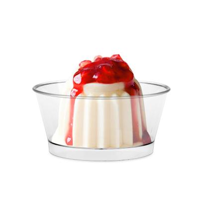 China Single Wall Clear 150ml Plastic Yogurt Cups Ice Cream Smoothie Sundae Cups for sale