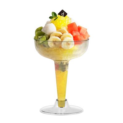 China Food grade wholesales drinking transparent plastic wedding and party wine glass cocktail cup for sale