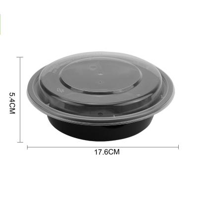 China Food Grade 700ml Disposable Microwave Safe Stocked Soup Bowl With Lid for sale