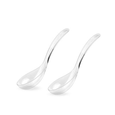 China Factory Direct Wholesale Disposable High Quality Soup Plastic Food Spoon For Restaurant for sale