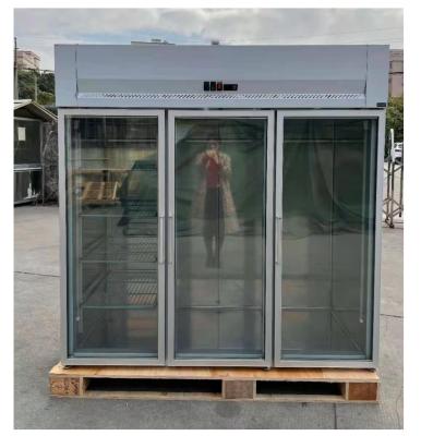 China COMPRESSOR SUILING Kitchen Commercial Stainless Steel Door Meat Blow Refrigerator Freezer Showcase / Lamp Ox Blow Glass Display U18C2SMG for sale