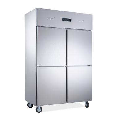 China COMPRESSOR SUILING commercial kitchen static cooling stainless steel food and meat brought-in freezer U12F4S refrigerator restaurant model for sale