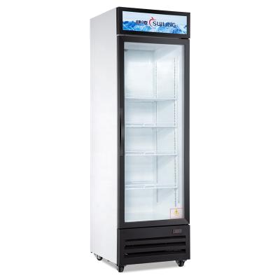 China Compressor Suiling 400Liter ETL Glass Door Upright Cooling Showcase/Commercial Fridge Beverage Cooler Beverage Cooler LGX-426WL for sale