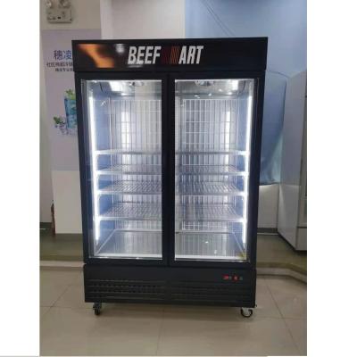 China VERTICAL REFRIGERATOR SHOWCASE FREEZER DISPLAY/MEAT BEEF DRY AGING CABINET COMPRESSOR SUILING BF-1000M2W for sale