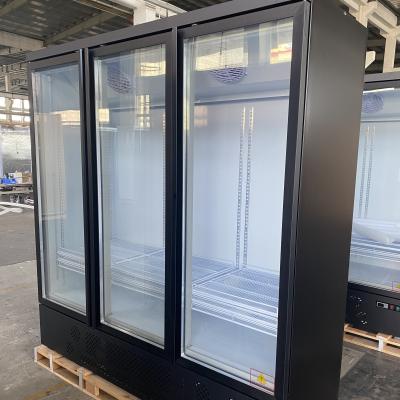 China Black COMPRESSOR SUILING Design Commercial Upright Freezer Display Vertical Refrigerator Showcase LD-1430M3WP for sale