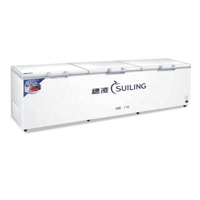 China COMPRESSOR Suiling Commercial Freezer Large Volume Chest Freezer BD-2000 for sale