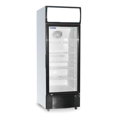 China Commercial Suiling 350Liter COMPRESSOR Glass Door Supermarket Beverage Cooler/Upright Showcase Bottle Cooler Beverage Fridge LG-350 for sale