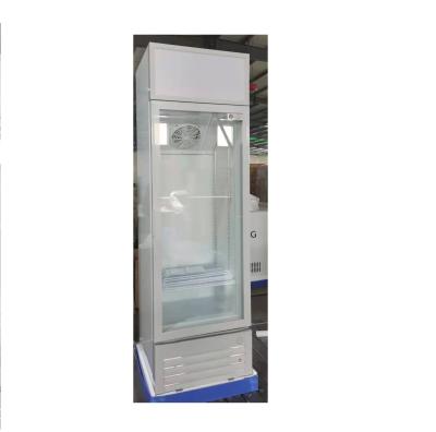 China COMPRESSOR suiling 310 liter commercial beverage cooler showcase straight single door cooling display / drinks cooler LGZ-317F for sale