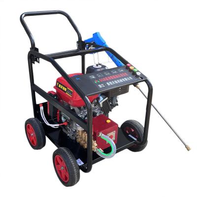 China Portable 400 Bar Non-Toxic Gasoline Engine High Pressure Cleaner With Water Cooling Pump For Surface for sale