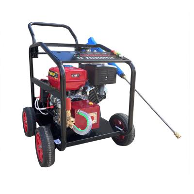 China 500 Bar Non-Toxic Gasoline Industrial Mobile Super High Pressure Cleaner With Water Cooled Pump for sale