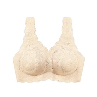 China Listing Lightweight Deep V-Neckline Push Up Bra Hot Selling Breathable Seamless Bra for sale