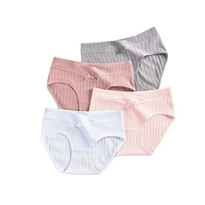 China TingFei Good Quality Breathable Solid Skin Friendly Yarn Free Seamless Maternity Panties for sale