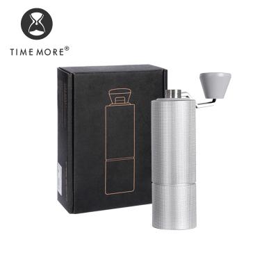 China Car Timemore Chestnut C2 Silver Hand Coffee Grinder Portable Manual Coffee Grinder Stainless Steel Burr for sale