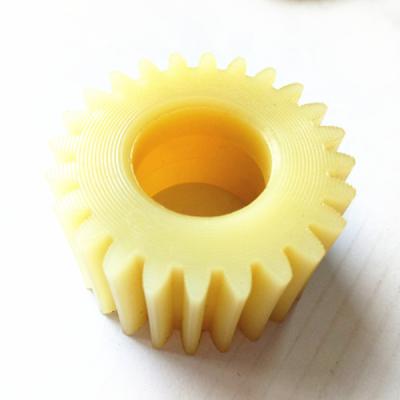 China yellow plastic gear 22th electric tricycle 24teeth 30mm thickness for sale