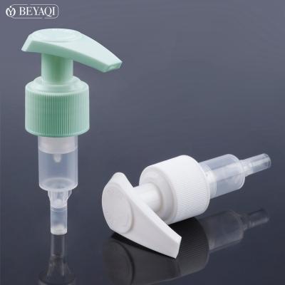 China Non Spill Skin Care Packaging All Dispenser Plastic Cream 28mm 24mm Crimp Liquid Lotion Pump for sale