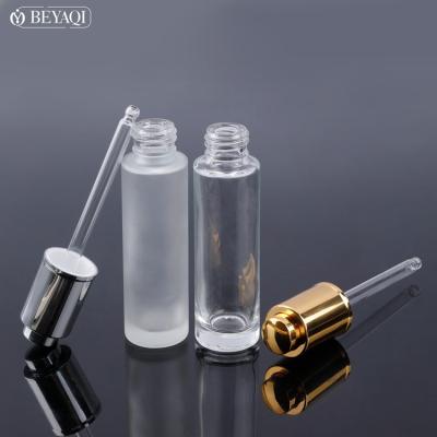 China Frost Recyclable Material Empty Luxury Serum Dropper Bottle 30ml Dropper Bottle for sale