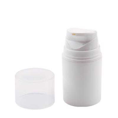 China 15Ml 30Ml Personal Plastic Airless Bottle, 50Ml Bottle 50Ml Refillable White Airless Care Eye Cream PP Pump for sale