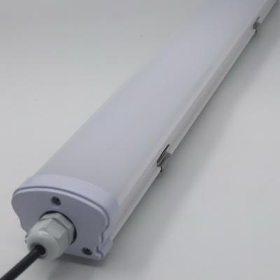 China Warehouse 1.2m 36w Tri-proof LED Tube 2 Years Warranty Batten Lights Waterproof Led Fixture IP65 Waterproof Manufacturing Smart Connection for sale