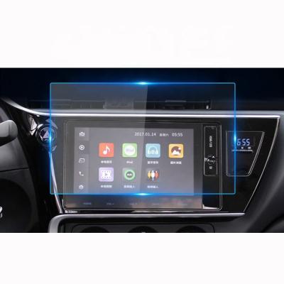 China High Clear Anti-fingerprint Tempered Glass Touch Screen Protector For Toyota Corolla Navigation Car Interior Accessories Radio GPS 9H Auto Film for sale