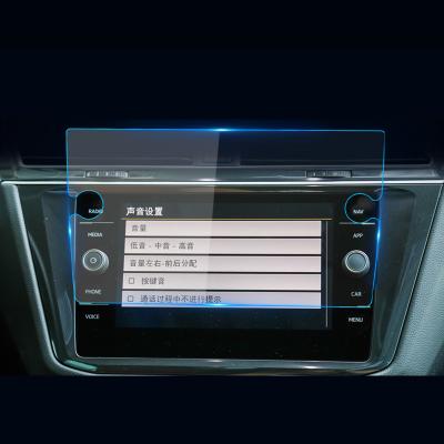 China Interior Anti-fingerprint Car Accessories GPS Navigation Tempered Glass Touch Screen Protector For Volkswagen VW Tiguan DVD Player Dashboard Film for sale