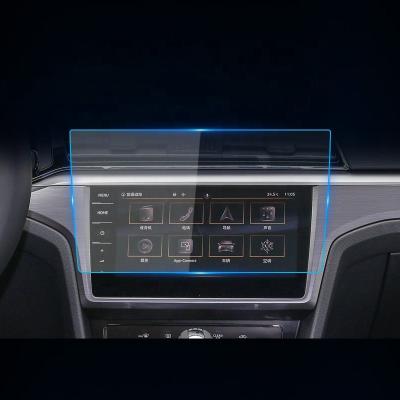 China Cheapest Anti-fingerprint Car Tempered Glass Interior Car GPS Navigation Touch Screen Protector For Volkswagen Lamando Auto Radio DVD Player Film for sale