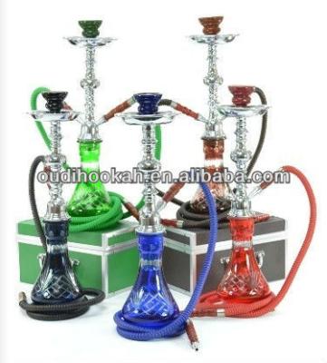 China Hottest iron glass! ! ! competitive price with high quality hookah two pipes natural medium shisha hookah for sale