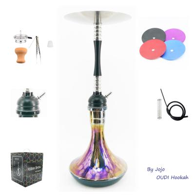 China Wholesale Portable Aluminum Hukka Set Large Aluminum Portable Shisha Stem Hookah Shisha Hookah for sale