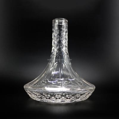 China Factory High Quality Cheap Price Glass Smoking Hookah Crystal Hookah Vase Shisha Set Handmade Shisha for sale