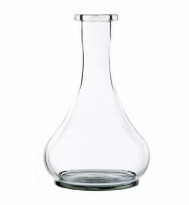 China Classic Style All Glass Large Good Bottle Crystal Glass Vase Chicha Shisha Base for sale