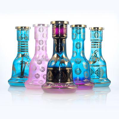 China Factory Wholesale Glass Vase Khalil Mamoon Hookah Shisha Bottle Glass Vase for sale