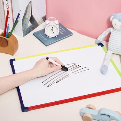 China Double Writing Whiteboard Easy Magnetic Erasable Side Cloth Dry Erase Board Message for Kids Mini Whiteboard Office School Supplies for sale