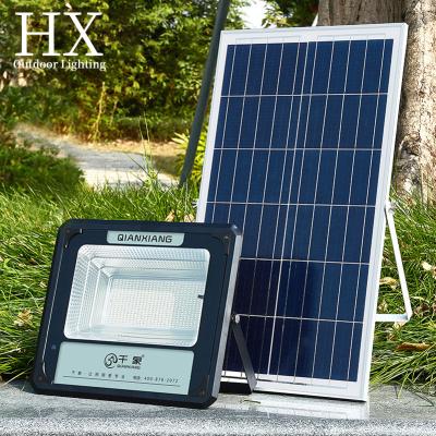 China High power residential aluminum square wall ip65 solar street garden lights outdoor waterproof led solar flood lighting for sale