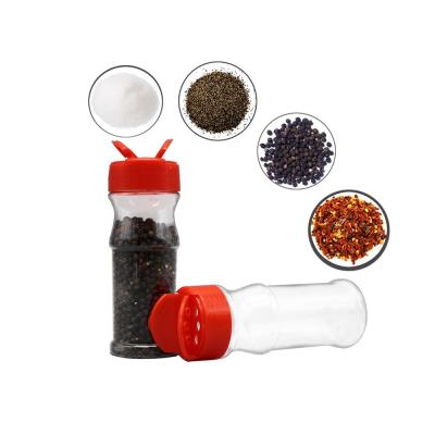 China Cooking Spice Spice Jar and Bottle Hot Selling to Thailand, 180cc Empty PET Spice Shaker Jar Plastic Jar Packaging for 90 Grams Red Pepper Powder for sale