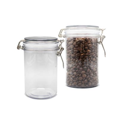 China 700ml airtight plastic noodle storage jars and food container have airtight and seal closures to seal out air and moisture for sale