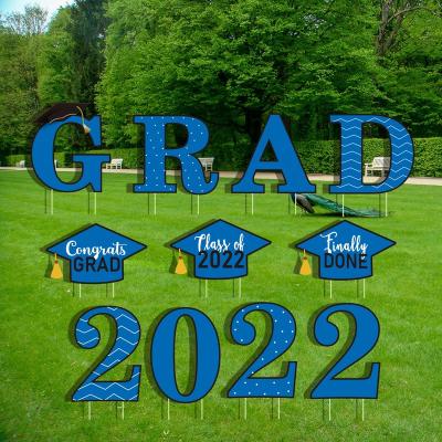 China Easter decoration 2022 graduation season yard the new sign campus ceremony congratulations slogans, lawn decorations for sale