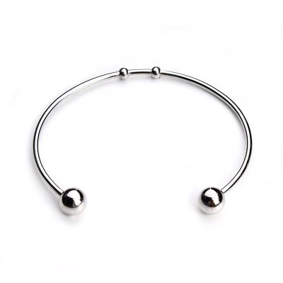 China Fashion Cute Jewelry Adjustable Cuff Bracelet Masks Silver Tone Open Charm Wire Bangle Bracelet for sale