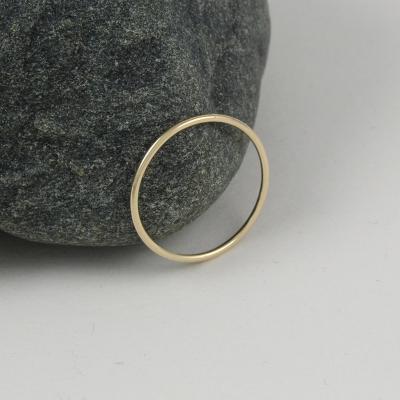 China Stainless Steel Gold Ring Ultra Thin Ring Super Tasty Minimal Ring For Sale 14K Gold for sale