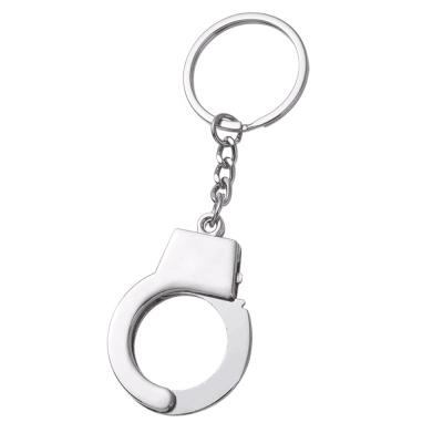 China Fashion Custom Stainless Steel New Handcuffs Key Chain Gold Plated Pendant Handcuffs Key Chain for sale